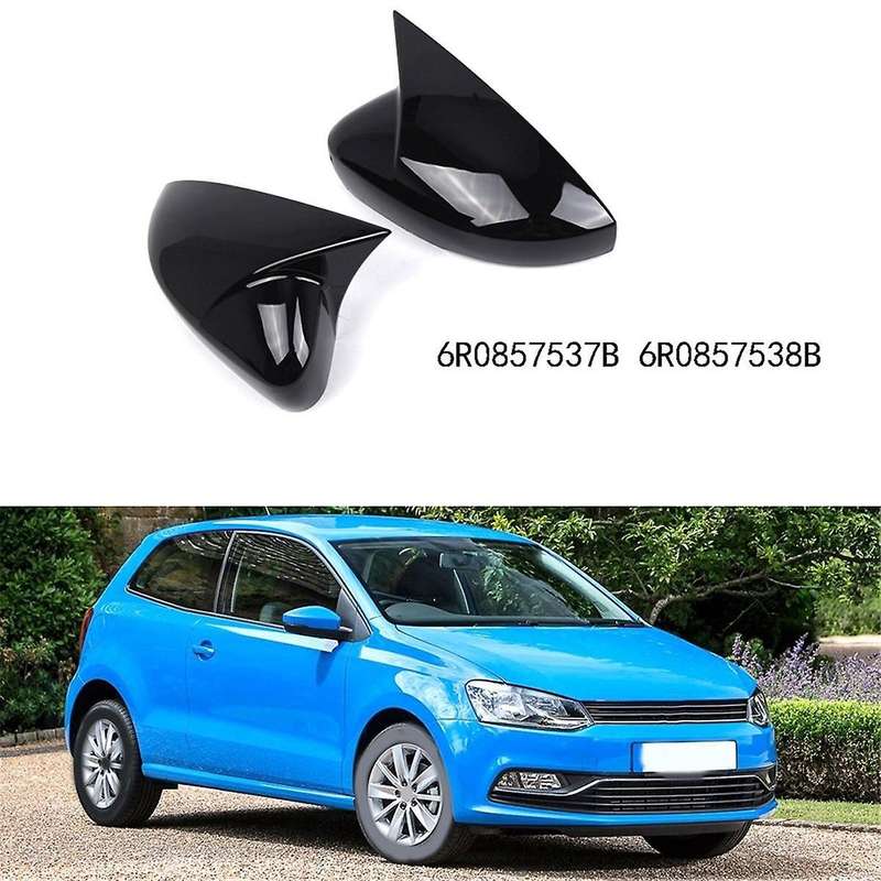 Side Wing Mirror Cover Caps Ox Horn Style for MK5 2009 - 2017 Rear View Mirror Cover 6R0857537B 6R08
