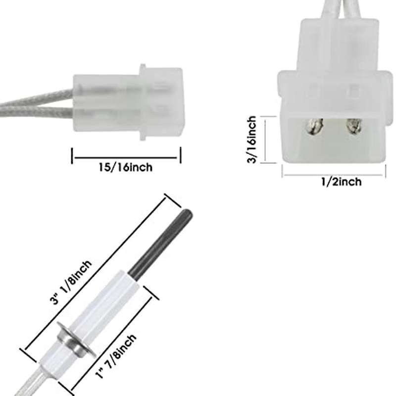 Silicon Carbide Hot Surface Ignitor120V Replacement for Gas Furnace Hot Surface Ignitor Igniter Repl