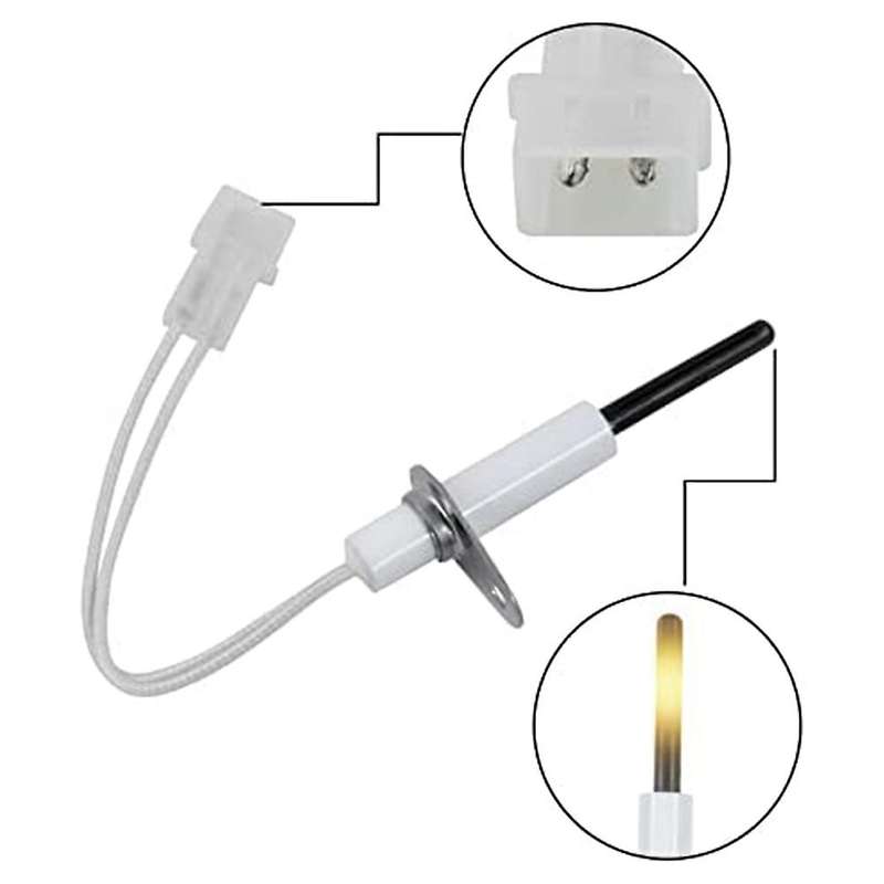 Silicon Carbide Hot Surface Ignitor120V Replacement for Gas Furnace Hot Surface Ignitor Igniter Repl