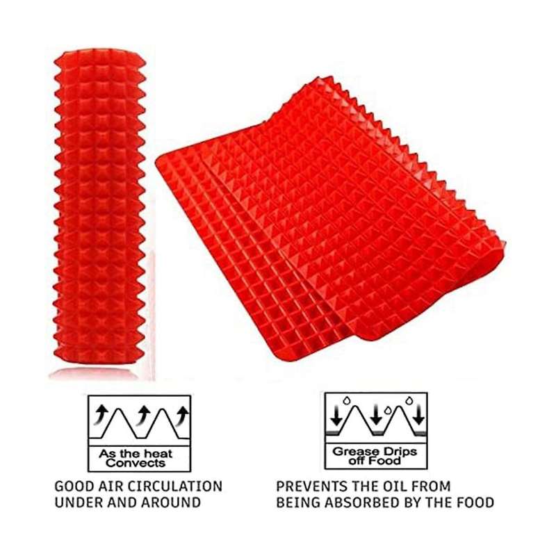 Silicone Baking Mat Pyramid Sheets Cooking Pan,best Healthy Fat Reducing Non Stick Cooking Mat For