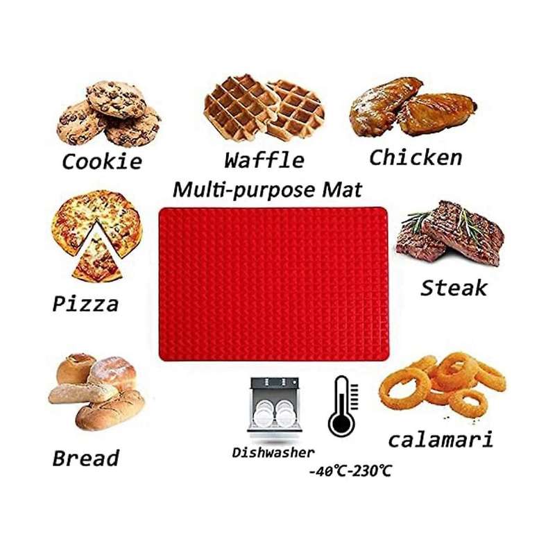 Silicone Baking Mat Pyramid Sheets Cooking Pan,best Healthy Fat Reducing Non Stick Cooking Mat For