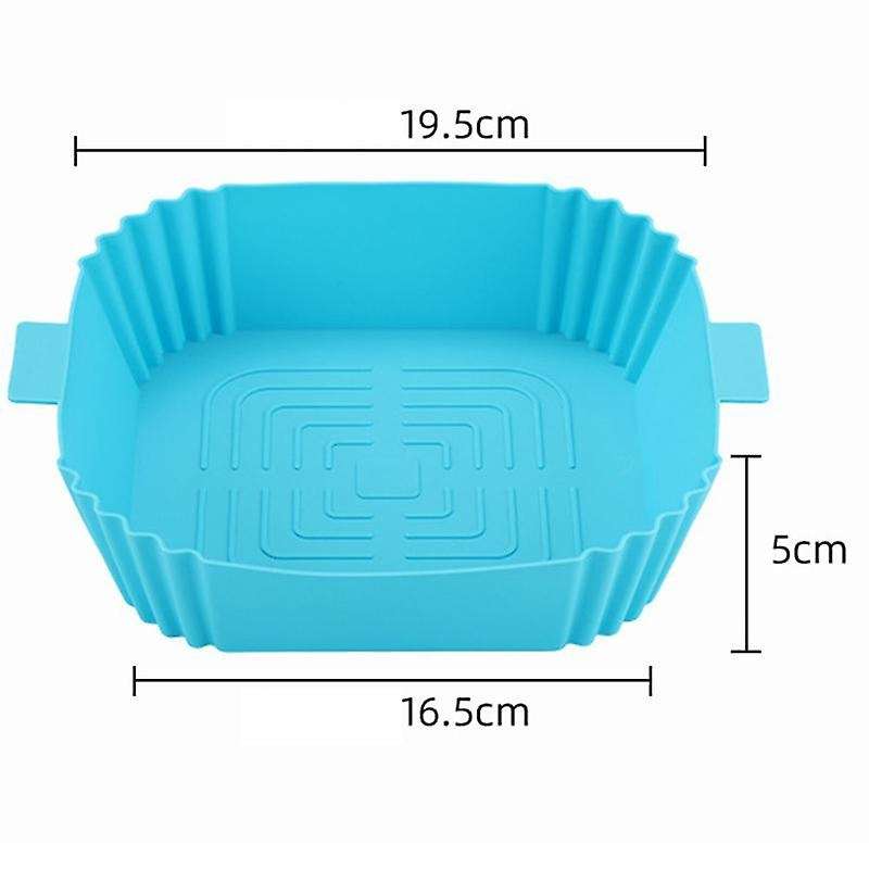 Silicone Airfryer Pot Fryers Oven Baking Tray Fried Pizza Chicken Basket Mat Square Round Replacemen