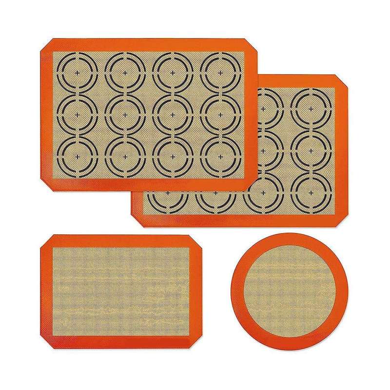 Silicone Baking Mat Sheets Set, Easy Clean &non-stick Food Grade Reusable Baking Mats,for Oven, Mac