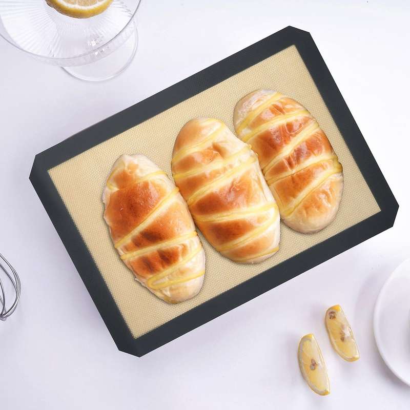 Silicone Baking Mats for Half Baking Sheet Pans Non-Stick Macaron Baking Mats Set,/Pastry/Bun/Bread