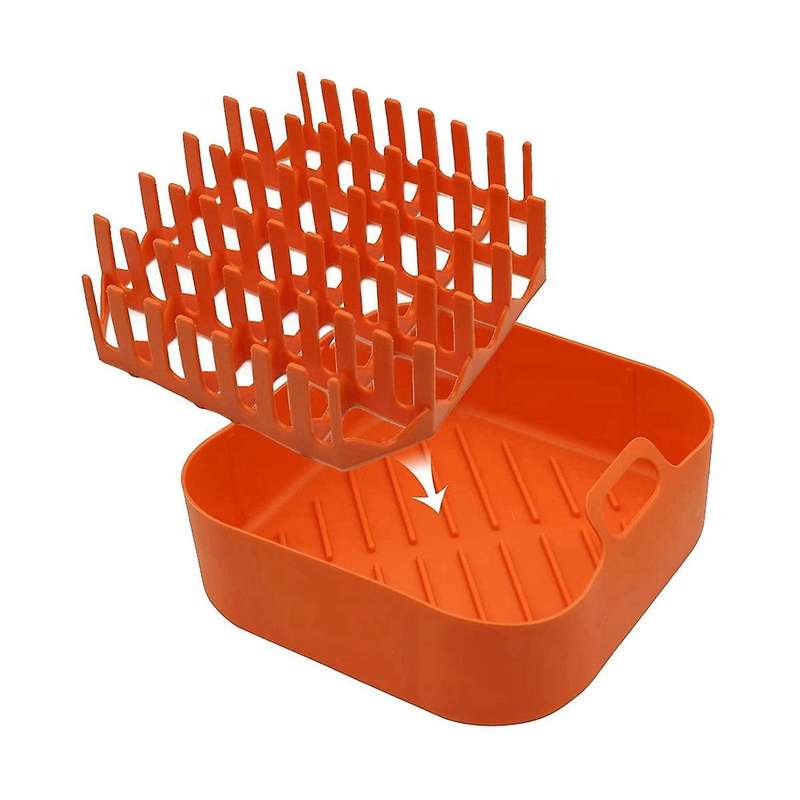 Silicone Bacon Cooker Bacon Cooker Tray Bacon Rack Tray and Grease Collector for Oven Cooking