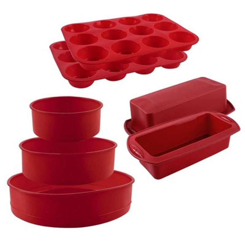 Silicone Baking Pan for Pastry Mold for Baking Silicone Pastry Muffin Round Rectangle Bakery Silicon