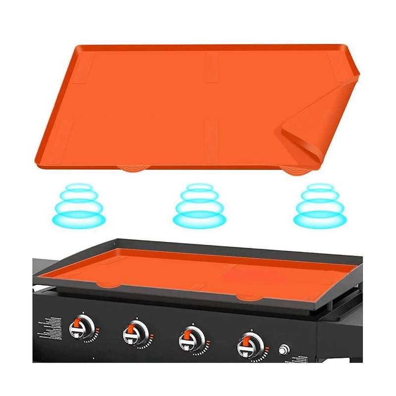 Silicone Baking Tray Pad Is Suitable for 28-inch (about 72cm) Outdoor Baking Tray Top Cover Of Black
