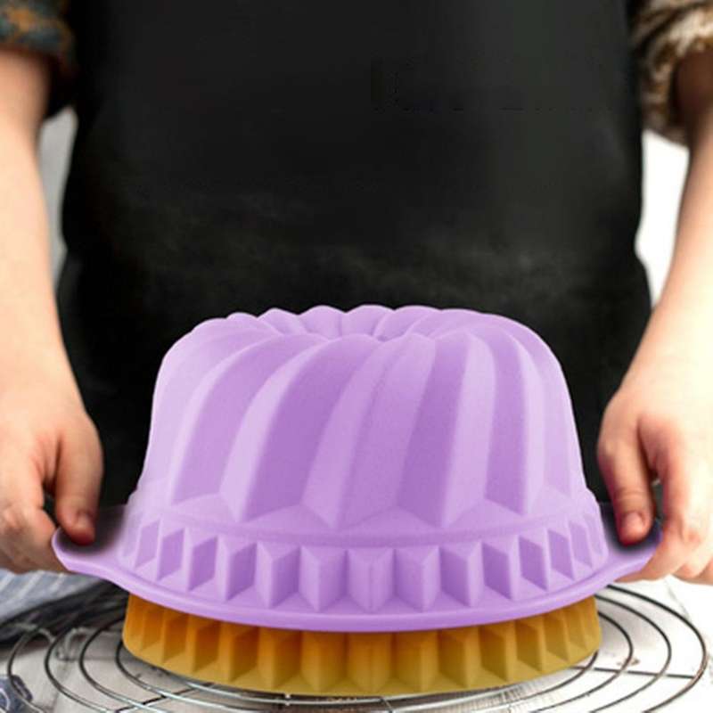 Silicone Cake Mold Round Rectangle Square Toast Muffin Chiffon Cake Bread Pan Tray Mould Non Stick D