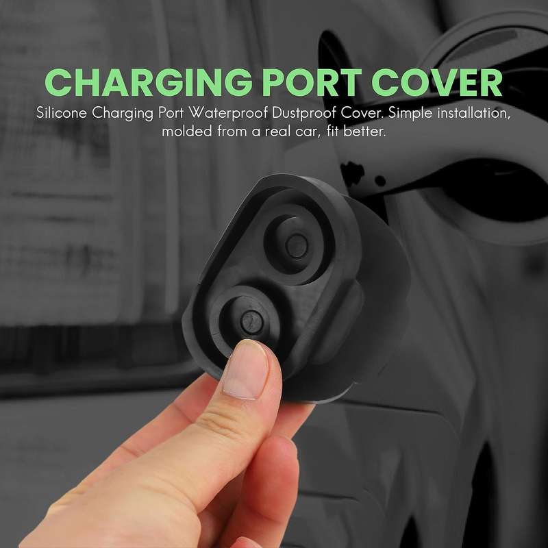 Silicone Charging Port Cover Compatible Tesla Model 3 17-20 Model Version