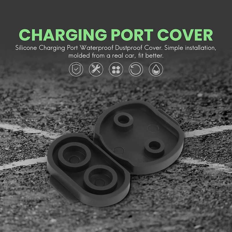 Silicone Charging Port Cover Compatible Tesla Model 3 17-20 Model Version
