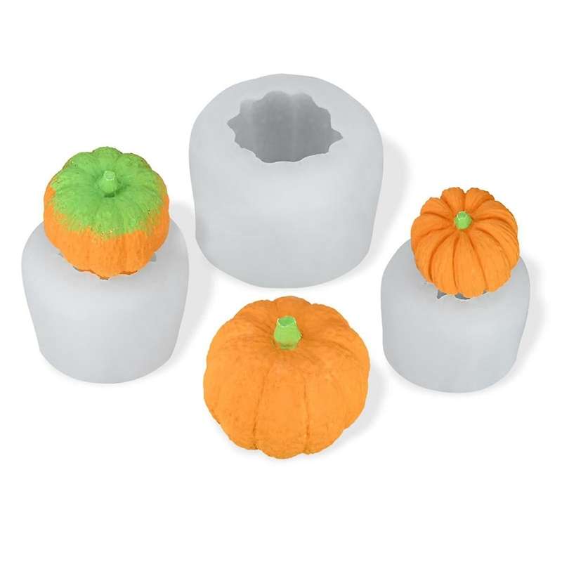 Silicone Candle Mold,halloween Resin Mold for Fall Diy Decoration Supplies Pumpkin