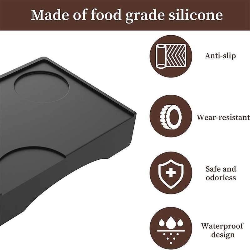 Silicone Coffee Tamper Mat, Tamp Coffee Tamping Pad for Barista Tools Home Kitchen Bar Coffee Shop