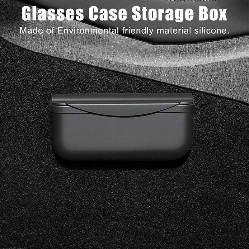 Silicone Eyeglasses Case with Car Sticker Organizer Sticky Box Car for /y 2017-2022