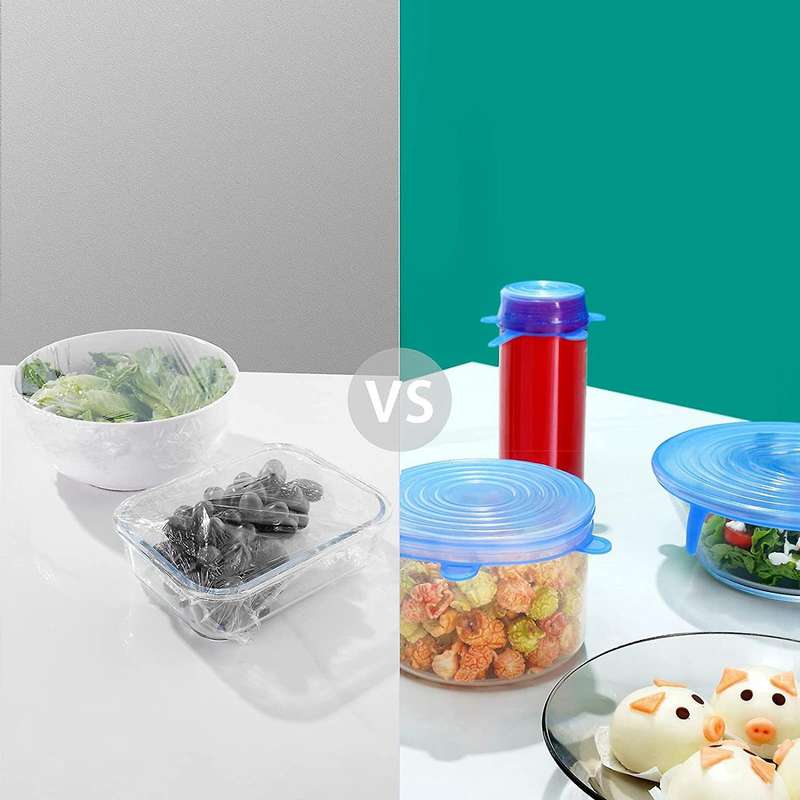 Silicone Elastic Lid Reusable Silicone Lid Silicone Bowl Food Lid Dishwashers and Refrigerators Micr