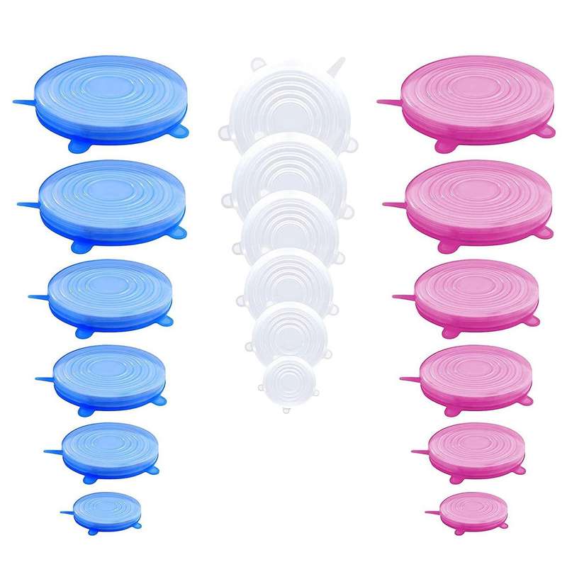 Silicone Elastic Lid Reusable Silicone Lid Silicone Bowl Food Lid Dishwashers and Refrigerators Micr