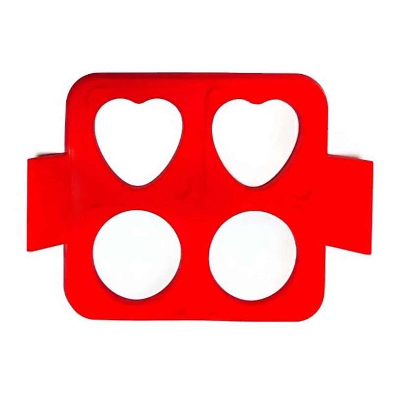 Silicone Egg Rings Tray for Griddle - Non-Stick Omelet Rings Food-Grade Round Egg Rings, Easy to Cl