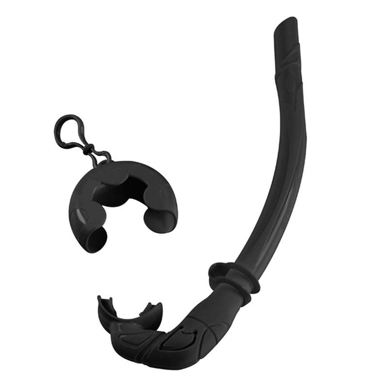 Silicone Foldable Snorkel Tube with Compact Storage Case Women Men Snorkel Wet Breathing Tube for Sn