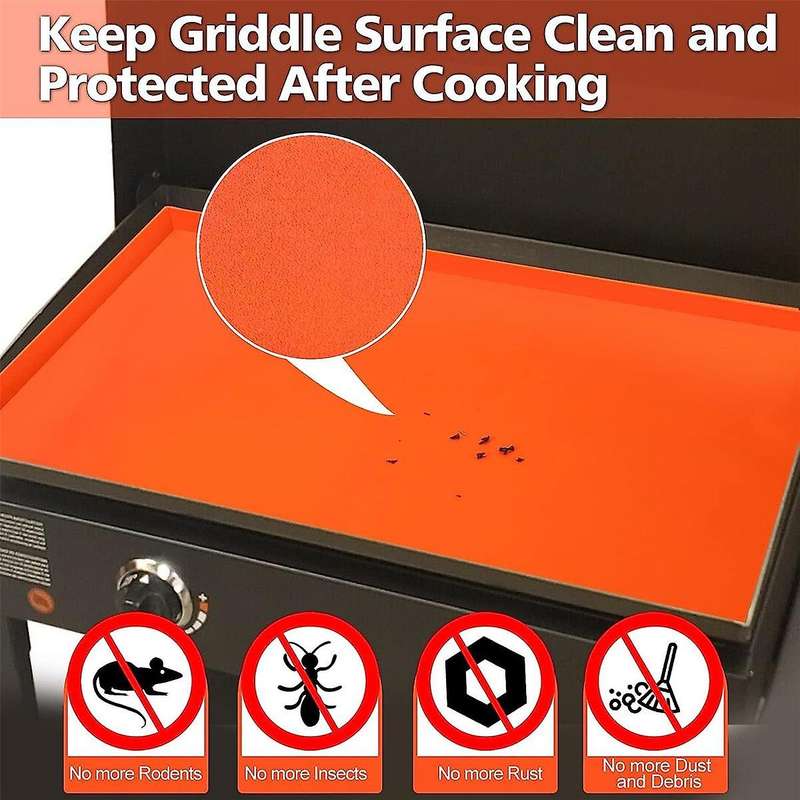 Silicone Griddle Mat for 36 Inch Griddle, Heavy Silicone Mat, Protect Griddle From Rodents, , Debris