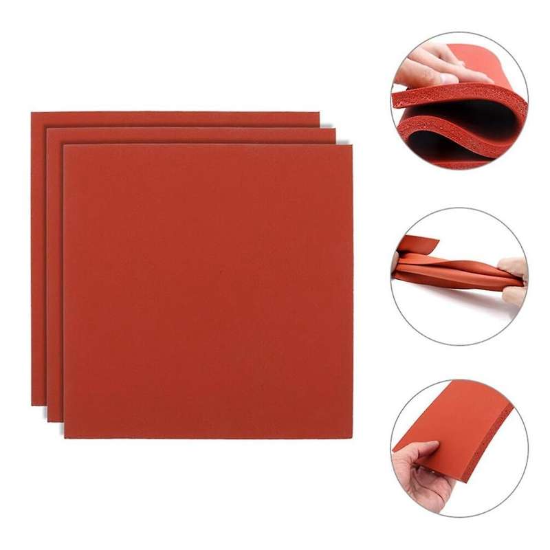 Silicone Heat Press Mat Pad, 3pcs 15x15cm Silicone Pad for Heat Press Machine Flat Heat Transfers Pr