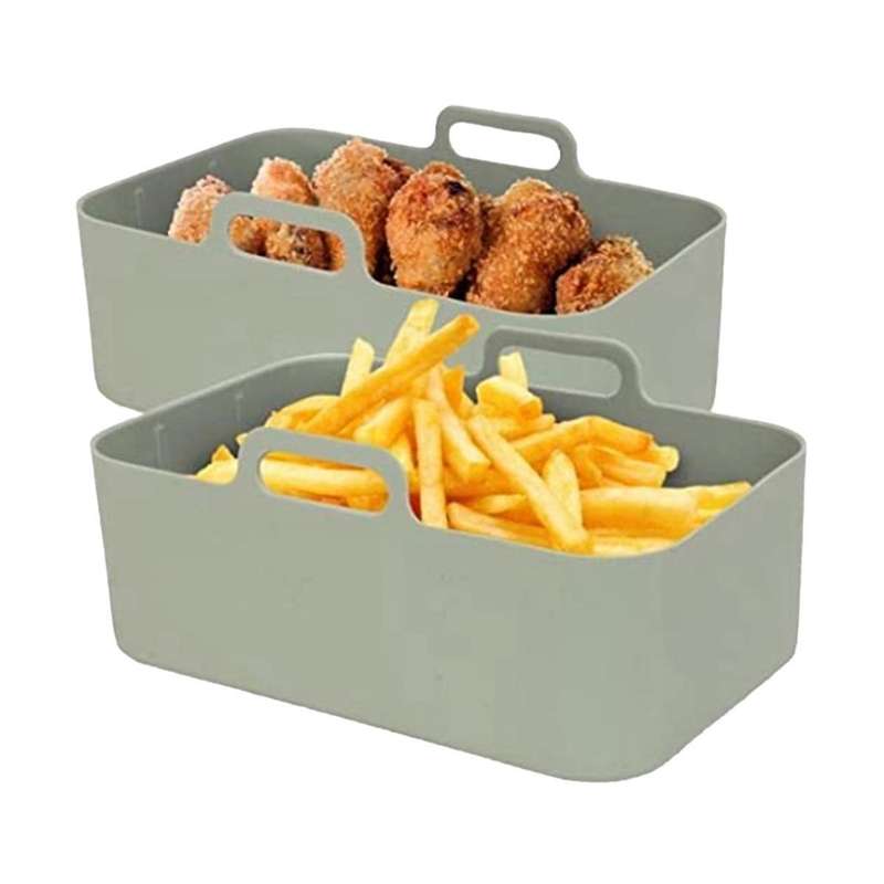 Silicone Liners, Silicone Liner Reusable Food Safe Non Stick Basket Accessories 2pc