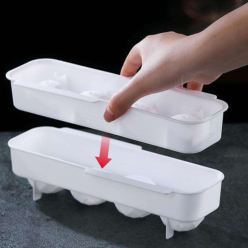 Silicone Ice Square Maker Ice Tray Halloween Candy Cake Pudding Round Shape Ice Square Trays ,4 Gri