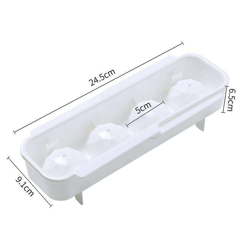 Silicone Ice Square Maker Ice Tray Halloween Candy Cake Pudding Round Shape Ice Square Trays ,4 Gri