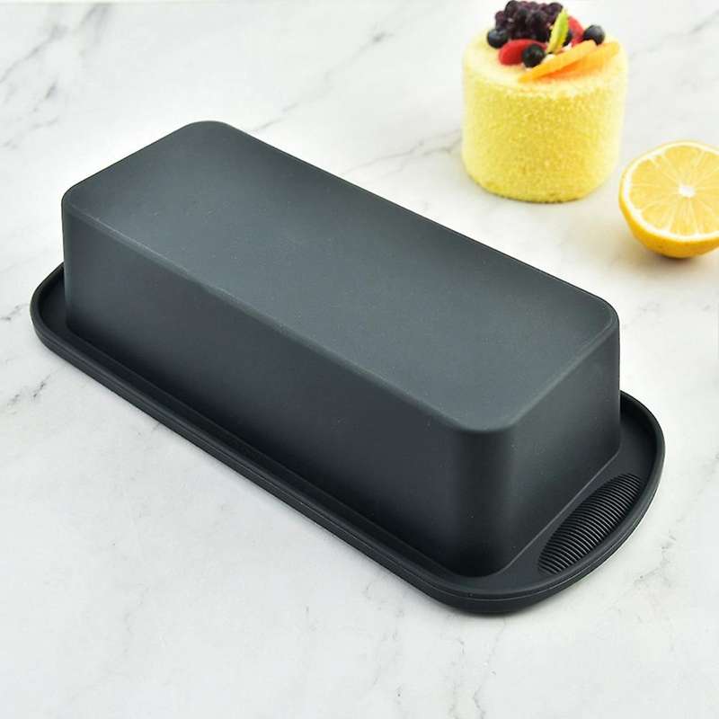Silicone Loaf Pan for Baking Bread, Meatloaf, Cake, Non-stick Reusable Rectangle Molds with Easy Gr