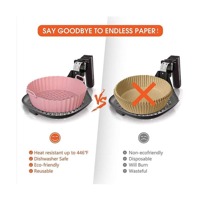 Silicone Liners, Silicone Basket, Non Stick Reusable Accessories