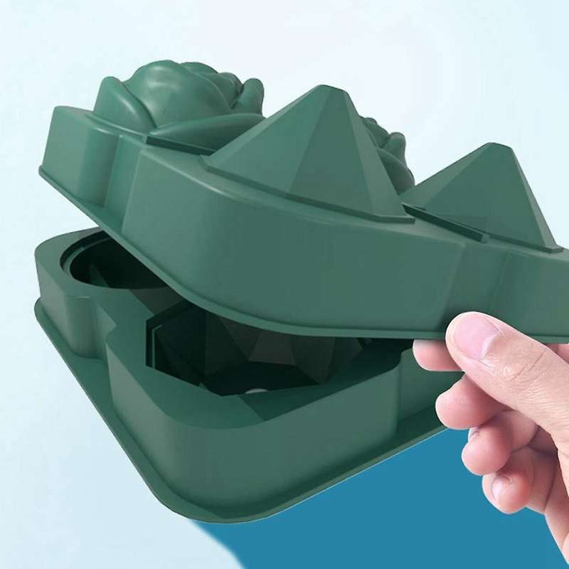Silicone Ice Square Tray Diamond Shape 4-Cavity Ice Cream Maker Mould Rose Shaped Ice Hockey Mould M