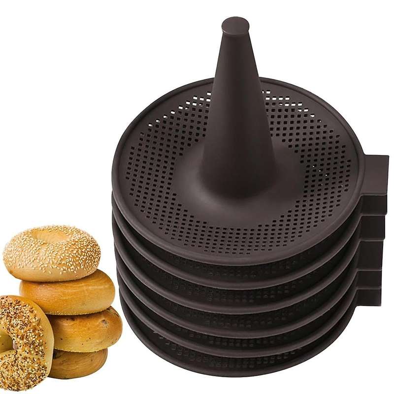 Silicone Molds,Donut Mold for Baking,Donut Pans Set,6 Pieces Pastry Molds for Bagel and Doug Hnut Ca