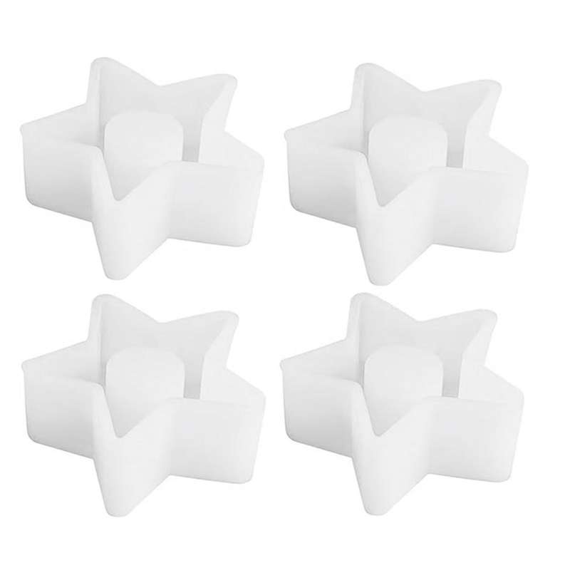 Silicone Mould Candle Holder, Holiday Mould Candle Holder, DIY Silicone Candle Moulds Stars, Resin H
