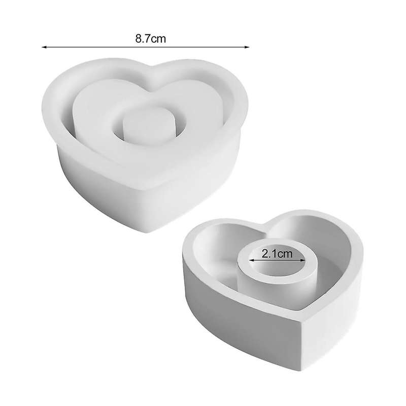 Silicone Mould Candle Holder, Candle Holder Silicone Moulds Epoxy Resin for Candle Holders, Tray, Je