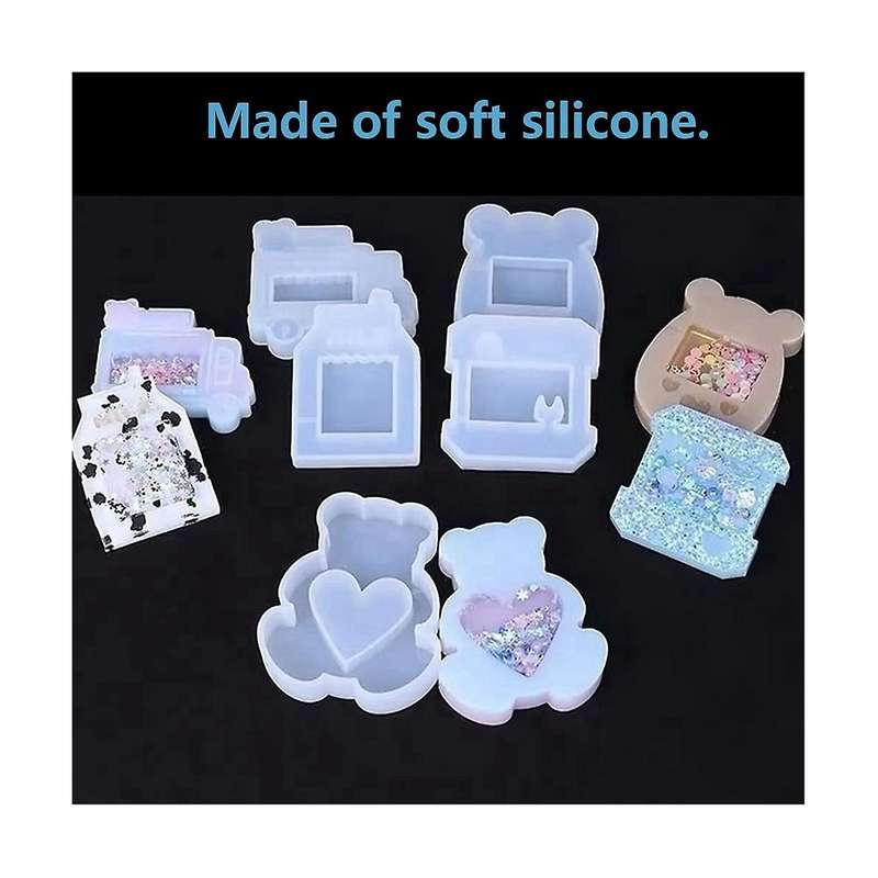 Silicone Mold Type 5-Piece Set Interior DIY Handmade Pendant Keychain Ornament Resin Mold Decoratio