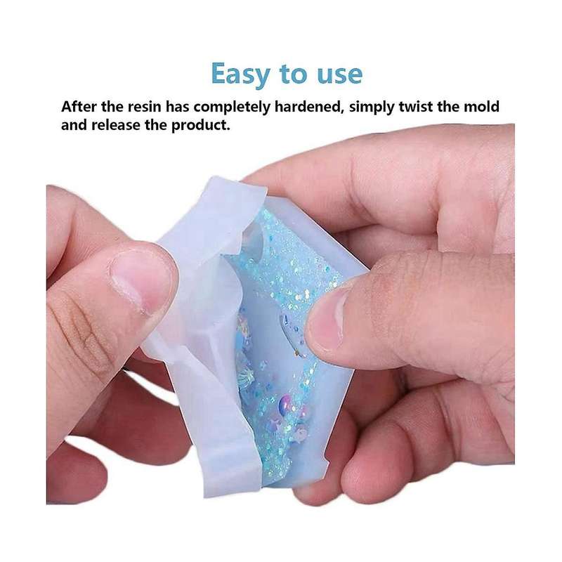Silicone Mold Type 5-Piece Set Interior DIY Handmade Pendant Keychain Ornament Resin Mold Decoratio