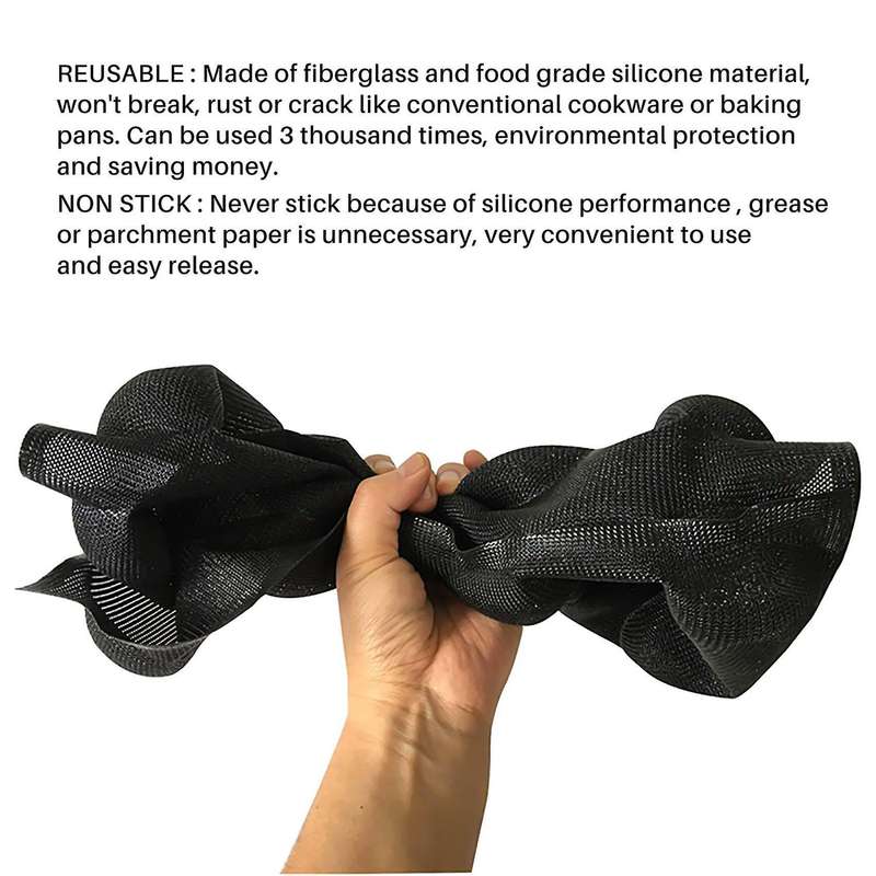 Silicone Pan-Non-Stick,Hot Dog Molds, Baking Mat Bread Mould
