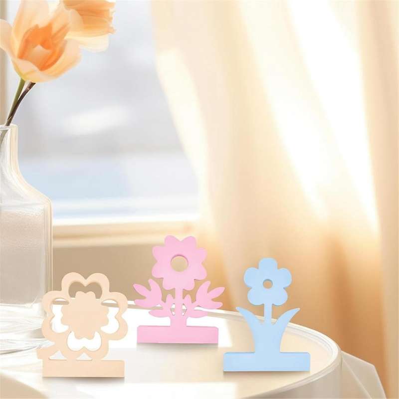 Silicone Mould Candle Holder, Silicone Moulds Casting Moulds, Spring Flowers Silicone Casting Mould,