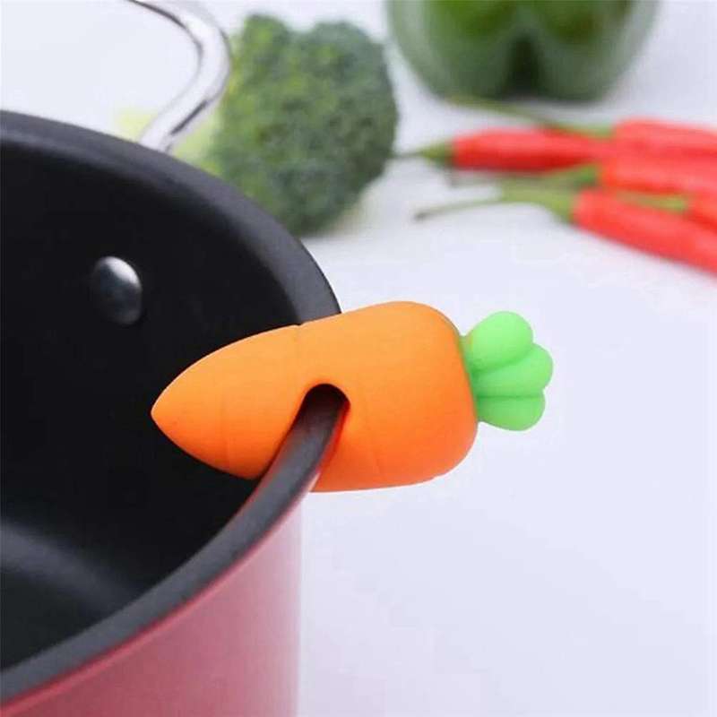 Silicone Pot Lid Anti-Spill Rack Heat-Resistant Anti-Overflow Stoppers Pot Cover Lifter Holder Kitch