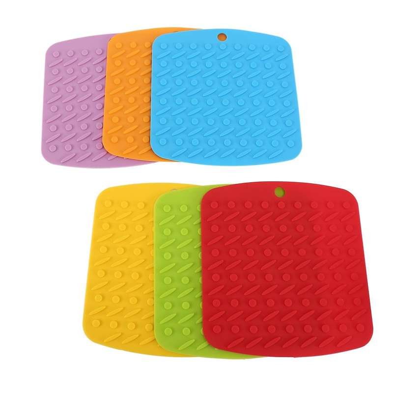 Silicone Pot Holder,trivets,mitts,spoon Rest and Garlic Peeler,heat Resistant Pot Pads,multipurpose