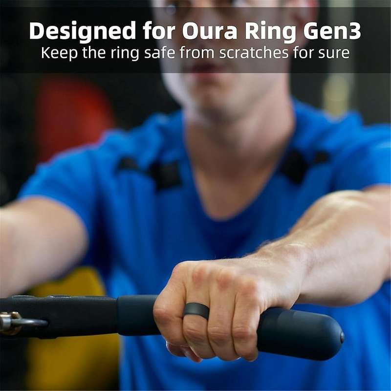 Silicone Ring Protector for Ring, 3 Pack Elastic Ring Cover for Ring Gen 3 for Working Out (S (6/7/