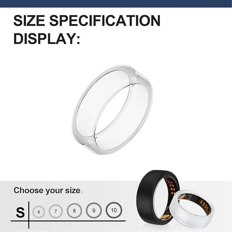 Silicone Ring Protector for Ring, 3 Pack Elastic Ring Cover for Ring Gen 3 for Working Out (S (6/7/