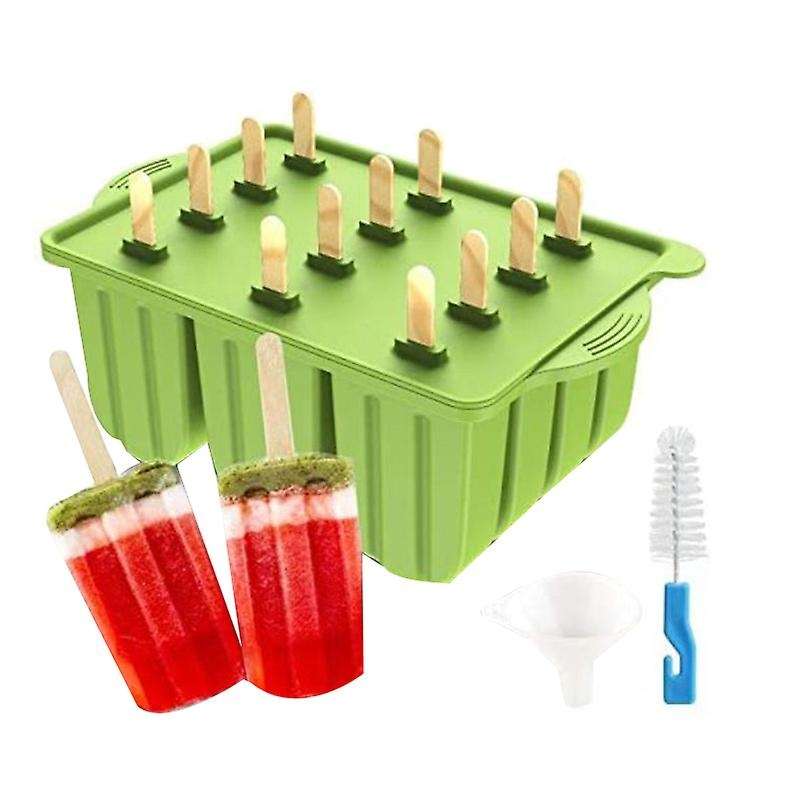 Silicone Popsicle Mold,frozen Popsicle Mold Maker for Popsicle Ice Cream Diy,with 50pcs Popsicle St