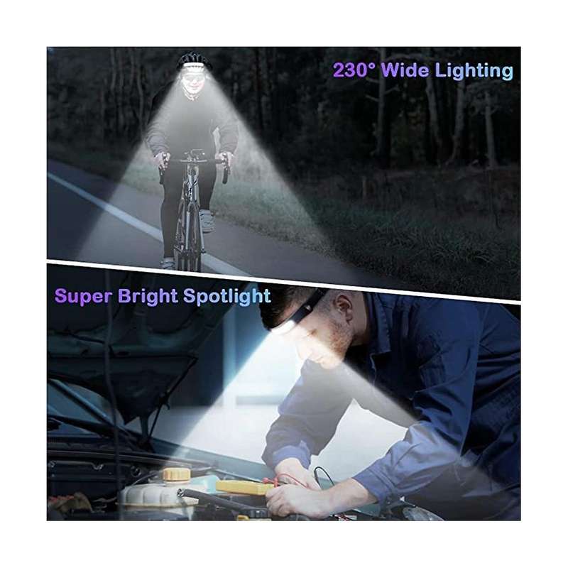 Silicone Sensor Headlight Type-c Rechargeable White Light Outdoor Running and Fishing Cob Headlight