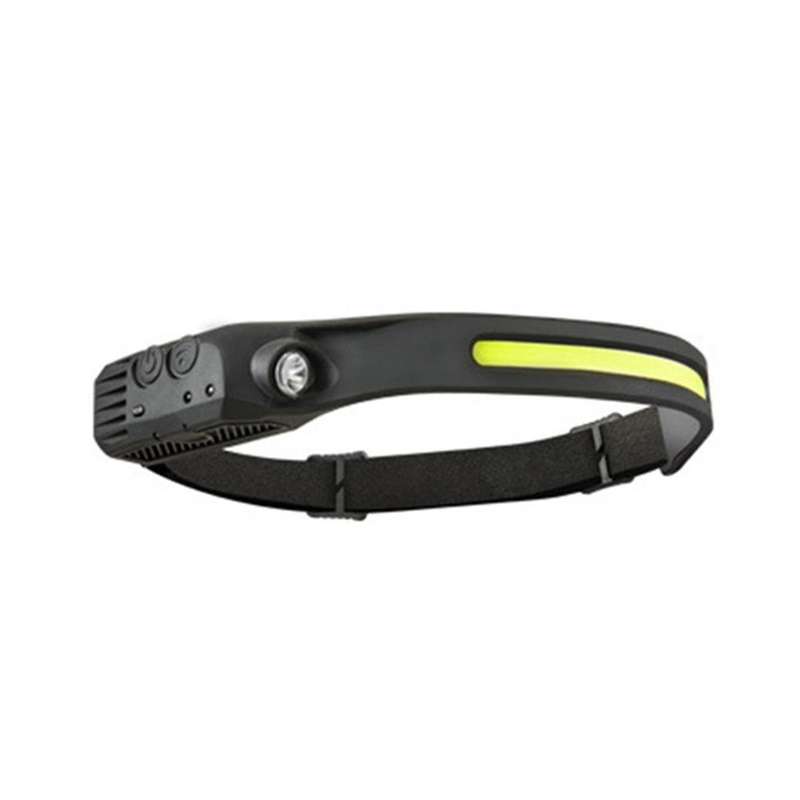 Silicone Sensor Headlight Type-c Rechargeable White Light Outdoor Running and Fishing Cob Headlight