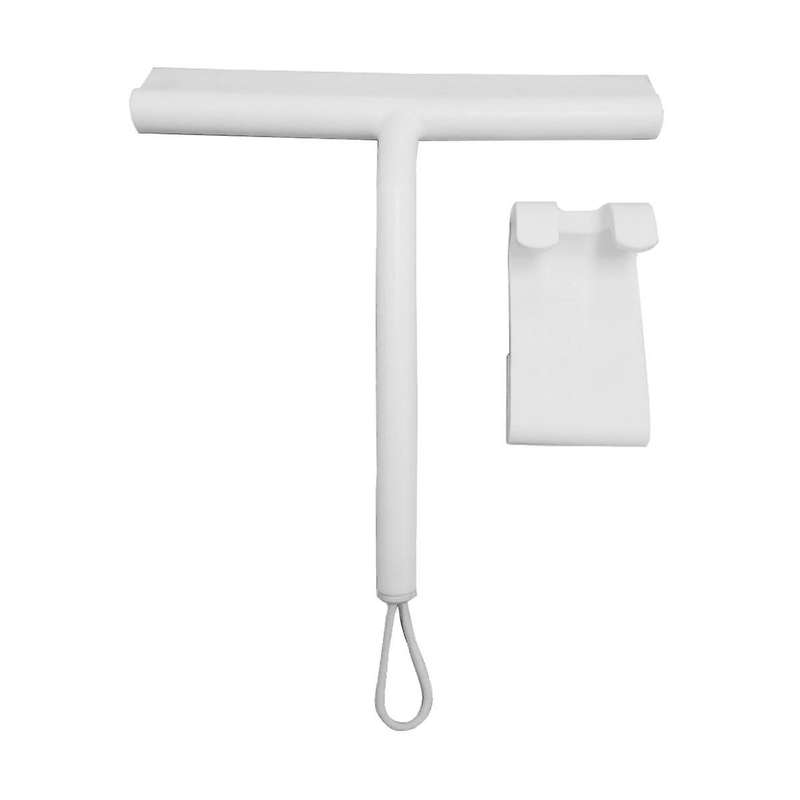 Silicone Shower Squeegee with Hook & Lanyard,mirror Screen Wiper, Multi Cleaner for Bathroom, Door