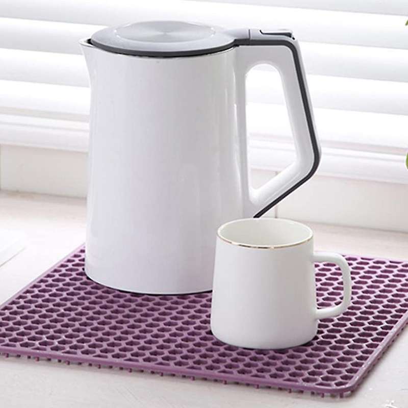 Silicone Sink Protector Mats,dish Drying Mat Counter Protector, for Kitchen Utensils and Dishes(gra