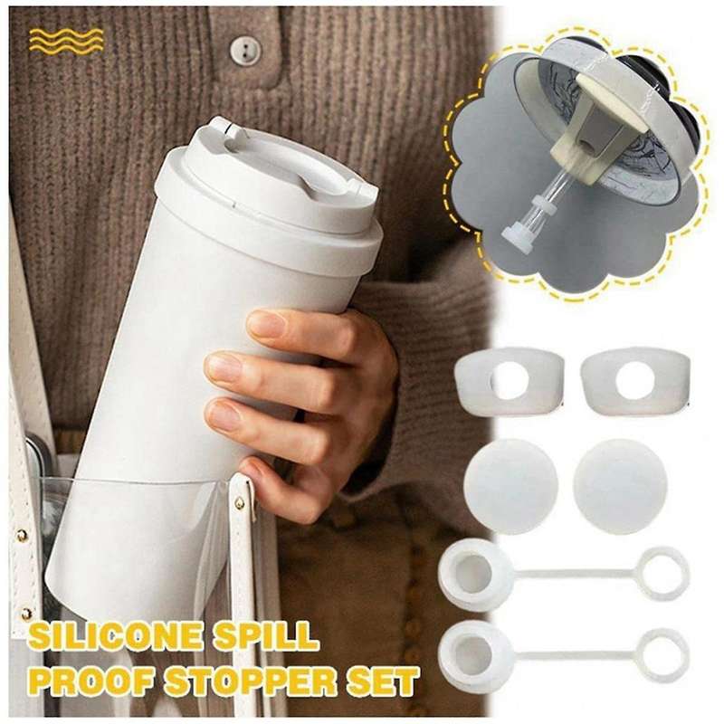 Silicone Spill Proof Stopper Set Of 3, for 1.0 40oz/ 30oz Tumbler with Handle