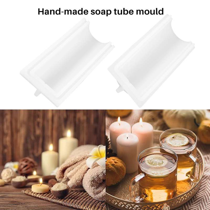 Silicone Soap Mold 1000ml Rounded Mold Tube Model Silicone Mold Long-cylinder Cold Process Soap For