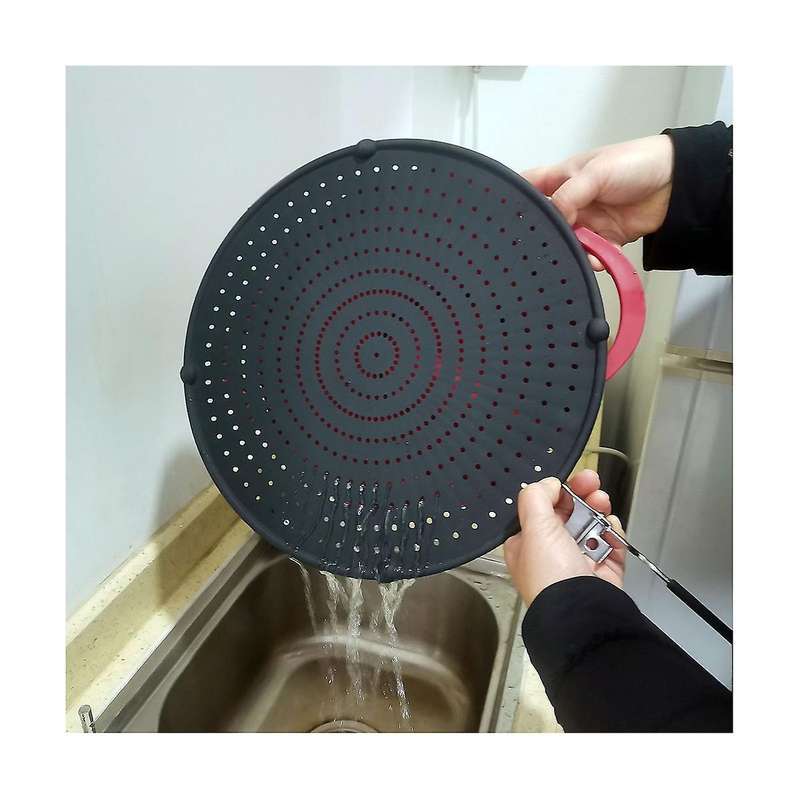 Silicone Splash Guard for Frying Pan 12.5 Inch Multi-use Grease Splash Guard Heat Resistant Against
