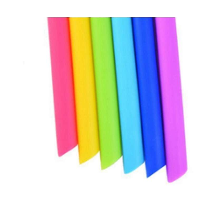Silicone Straws and Cleaning Brushes - (6) Straws and (2) Cleaning Brushes
