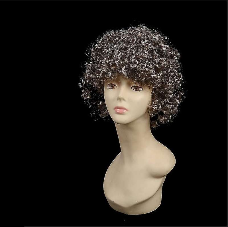 Silver Adult Momma Lady Costume Wig Granny
